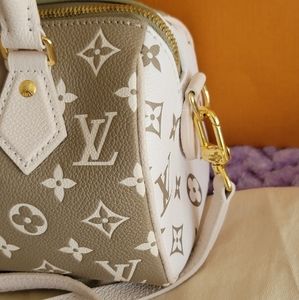 Louis Vuitton Empreinte Speedy 20 Giant Monogram Creme Green Cross